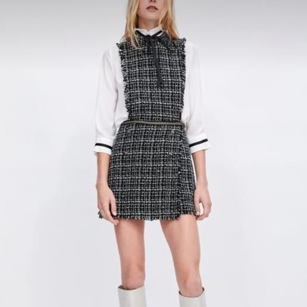 Zara Tweed Jumpsuit